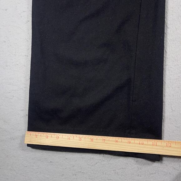 COS Pants Womens 4 Black High Waist‎ Wide Leg Belted Wool Blend Trousers Office - Picture 4 of 10